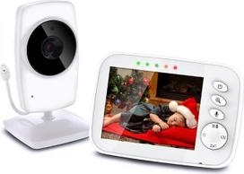 Kūdikių monitorius „Baby Phone“ su 3,2 colių ekranu, 2,4 GHz dažnio kūdikių kamera su LCD ekranu, naktinio matymo kamera, HD skaitmenine vaizdo transliacija ir dvipusio ryšio funkcija