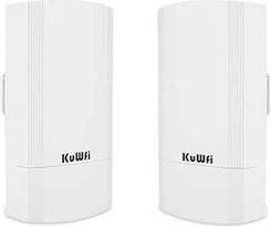 KuWFi WLAN tiltas lauke, 900Mbps prieigos taškas prie taško WiFi tiltas, 2 km PtP/PtMP WiFi retransliatorius su 24 V PoE, kryptinis WLAN radijo ryšys Starlink maršrutizatoriui, kamerai, NVR, sodui, ūkiui