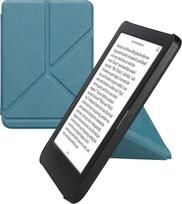 kwmobile Case Compatible with Kobo Clara BW/Clara Colour/Tolino Shine (5) / Shine Colour Case - Faux Leather Case - eReader Protective Case - Cover Petrol