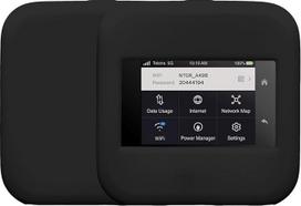 kwmobile dėklas, suderinamas su Netgear Nighthawk M6 Pro / M6 Case - dėklas mobiliajam WLAN - Maršrutizatoriaus dangtelis mobiliajam interneto taškui - "Wi-Fi" priedai Juoda