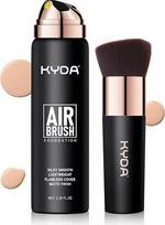 KYDA „AirBrush“ pudros purškiklis, nepriekaištingas pudros pagrindas su visišku dengimu, švelnus, kreminis finišas, patvarus, lengvas, kvėpuojantis pudros pagrindas brandžiai odai, Nr. 125 „Nude Beige“