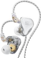 KZ ZAS laidinės ausinės, IEM ausinės, 16 elementų hibridinės aukšto dažnio 7BA + 10 mm dvigubo DD Hi-Fi stereo garso ausinės su triukšmo slopinimu (baltos, be mikrofono)