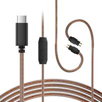 KZ ZS10 Pro ausinių laido pakaitalas – USB-C laidas CCZ C02, 4N OFC ausinių prailginimo laidas, skirtas modeliams ZS12 PROX, ZSN PRO X, EDX PRO, ZAR, ZA12, „Castor“, „ZSA“, „PRX“, „CCA CRA“ ausines (2 kontaktų su mikrofonu)