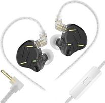KZ ZST PRO X ausinės, 1BA 1DD Hi-Fi IEM, skirtos žaidimams, juodos spalvos su mikrofonu