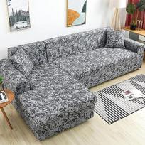 L formos sofos užvalkalas 1/2/3/4 vietų, modernus elastingas sofos užvalkalas, kampinės sofos užvalkalas, visiškai dengiantis sofos apsauginis užvalkalas, sofos užklotas sekcijinei sofai