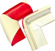 L Sd kampų apsaugos, iš minkštos putos, skirtos aštriems lovų, stalų ir „Cabi“ kampams, raudonos ir baltos spalvos, saugios apsaugos pramoniniam naudojimui, 40 vnt.