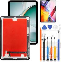 LADYSON Naujas „iPad Mini 7“ 2024 m. LCD ekranas – keitimo ekranas, 8,3 colių LCD ekranas su skaitytuvu, pilnas komplektas su remonto įrankiais, skirtas „iPad Mini 7“ modeliams A2993, A2995, A2996, jutiklinio ekrano remontui