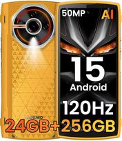 LAGENIO Panther 2 Pro Lauko mobilusis telefonas "Android 15", 24GB RAM + 256GB ROM/1TB Lauko išmanusis telefonas, 6,7 colių HD + 120Hz, 50MP + 8MP kamera, 5150mAh/18W, IP68 vandeniui atsparus statybvietės mobilusis telefonas, 3 kortelių lizdai/NFC/GPS/OTG
