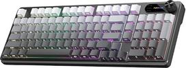 Laidinė klaviatūra su 98 klavišais, žaidimų ir biuro klaviatūra su RGB apšvietimu bei daugiafunkciniu ratuku, USB klaviatūra su mechaniniu klavišų paspaudimo jausmu, kompiuterio klaviatūra, suderinama su „macOS“ ir „Windows“.