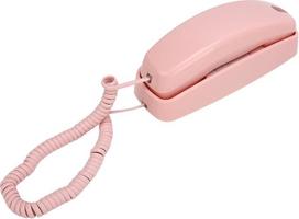 Laidinis telefonas, tvirtinamas prie sienos, lengvi laidai - namų telefonas "Trimline", laidinis, skirtas vyresnio amžiaus žmonėms, skirtas biurui (Rosenate)