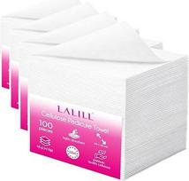 LALILL vienkartiniai rankšluosčiai pedikiūrui, 100 vnt. – baltų celiuliozinių rankšluosčių rinkinys pedikiūro procedūroms, 50 x 40 cm (4 pakuotės)