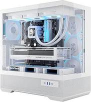 LAND451 ATX galinis C tipo C tipo kompiuterio korpusas su 1 INF34 baltu ventiliatoriumi ARGB PWM
