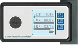 Langų saulės spindulių matuoklis, tonavimo plėvelė, automobilių transmisija, tonuotas stiklas, VLT, UV, IR, laboratorinė optika