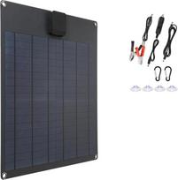 Lankstus 100 W, 5 V, vandeniui atsparus saulės baterijų modulis su nešiojamu USB ir „Type C“ maitinimo šaltiniu, skirtas stovyklavimui gamtoje (USB ir „Type C“ jungtys)