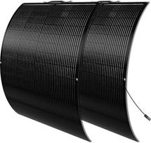 Lankstūs saulės kolektoriai, 400 W, 12 V lankstus 400 vatų saulės kolektorius, skirtas kemperiams | Monokristalinis fotovoltinis modulis, skirtas 12 V akumuliatoriams, balkonui, karavanui, laivui, balkono elektrinei, 400 W, lanksti saulės energijos sistem