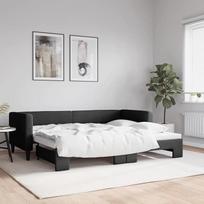 LAPOOH 3196575 Išskleidžiama dieninė lova 80 x 200 cm Audinys, Sofa lova, Sofa lova, Sofa lova, Paauglių lova, Lovos rėmas, Lovos kušetė