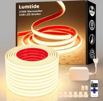 Lauko IP67 atsparus vandeniui COB LED juostelė, 15 m, su nuotolinio valdymo pultu, 220–230 V kintamosios srovės, reguliuojamo ryškumo, tiesioginio prijungimo, 2700 K šiltos baltos spalvos LED juostelė, itin ryški, lipni, skirta naudoti lauke – sode, teras