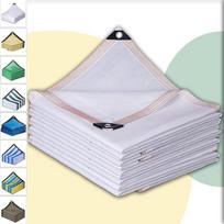 Lauko šešėlinis tinklas su kilpomis; markizė, užtikrinanti 90 % šešėlio; pagamintas iš HDPE; šešėlinis tinklas; apsauga nuo UV spindulių; apsauga nuo vėjo; kvėpuojantis; balkono ir sodo vėsinimo tinklai