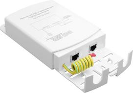 Lauko „Gigabit PoE“ Ethernet apsauga nuo viršįtampių, IEEE 802.3af/at/bt, 1000Mbps, vandeniui atsparus lauko Ethernet, apsauga nuo žaibo 5 kA, IP65, montuojamas ant sienos, „Plug and Play“