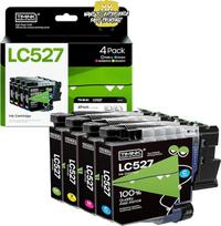 LC527 spausdintuvo kasetės suderinamos su Brother LC527 LC527VAL LC527XL kasetėmis, skirtomis Brother MFC-J4550DW MFC-J4350DW (4 vnt.)