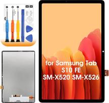 LCD ekranas „Samsung Tab S10 FE“ – atsarginis ekranas „Samsung Galaxy Tab S10 FE“ modeliams SM-X520, SM-X526B, X526, 11 colių LCD ekranas su skaitytuvu ir jutikliniu ekranu, surinktas su įrankiais (juodas)