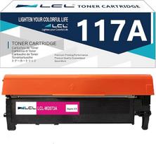 LCL 117A rausvos spalvos tonerio kasetė su mikroschema, skirta HP 117A W2073A (1 vnt. pakuotėje)