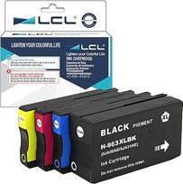 LCL 963XL rašalo kasetė, suderinama su HP 963XL 963 XL didelio našumo (juoda, žydra, purpurinė, geltona, 4 vnt.) Suderinama su HP Officejet Pro 9010 9012 9013 9014 9015 9016 9018 9019 9020 9022 9025