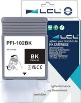 LCL PFI102 juodos spalvos rašalo kasetė, suderinama su Canon PFI-102 PFI-102BK, skirta Canon imagePROGRAF iPF500 iPF510 iPF600 iPF605 iPF610 iPF650 iPF655 iPF700 iPF710 iPF720 iPF720 iPF750 iPF755 iPF760 iPF765