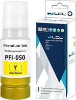 LCL suderinamas rašalo kasetė PFI-050 PFI-050Y (1 vnt., 70 ml, geltona) – pakaitalas „Canon ImagePrograf TC-20“, „TC-20M“ spausdintuvams