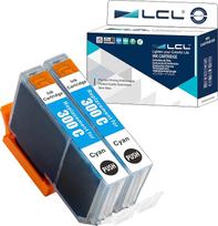 LCL suderinamas rašalo kasetė PFI-300 PFI-300C (2 vnt. žydros spalvos) Suderinama su „Canon imagePROGRAF PRO-300“
