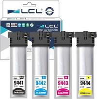 LCL T9441 suderinama rašalo kasetė Epson T9441 T9442 T9443 T9444 suderinama su Epson Workforce Pro WF-C5210 WF-C5210DW WF-C5290 WF-C5290DW WF-C5710 WF-C5710DWF WF-C5790 WF-C5790 WF-C5790