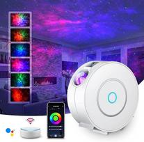 LED Alexa Sternenhimmel Projektor,SUPPOU Smart Nachtlicht 3D Galaxy Sternenprojektor Lampe Kinder Erwachsense mit RGB Dimming/Stimmenkontrolle/WiFi Verbindung/Kompatibel Alexa Google Assistant