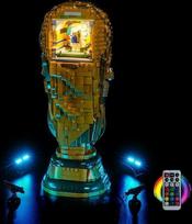 LED apšvietimo rinkinys, suderinamas su „Lego“ 43020 „FIFA“ pasaulio čempionato oficialiuoju trofėjumi (be modelio), dekoratyvinis apšvietimo rinkinys, suderinamas su „Lego“ „FIFA“ pasaulio čempionato oficialiojo trofėjaus konstravimo blokų modeliu
