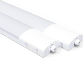 LED drėgnų patalpų lempa 120 cm, 2 vnt., 36 W 4000 liumenų drėgnų patalpų LED lempa, 6000 K/4000 K/3000 K rūsio lempa, IP65 vandeniui atspari drėgnų patalpų lempa rūsiui, dirbtuvėms, garažui, virtuvei, biurui
