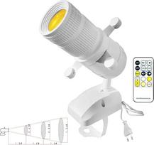 LED formos prožektorius su reguliuojamu stovu, prožektorius galerijai, muziejui, koncertui, scenai (baltas)
