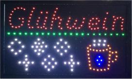 LED iškabos, šviečiančios iškabos „Atidaryta“, „Doner Kebab“, „Baras“ ir daugelis kitų, reklama, šviečiančios reklamos, reklama, įvairių stilių