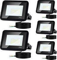 LED lauko prožektorius, 30 W prožektorius, statybinis prožektorius, atsparus vandeniui (IP66), 230 V prožektorius, ypač ryškus lauko prožektorius, 2550 LM, 6000 K šaltos baltos spalvos apšvietimas, lauko lempa (be kištuko)