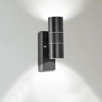 LED lauko sieninis šviestuvas GU10 su sutemų jutikliu, lauko lempa, IP44