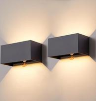LED lauko šviestuvas antracitas su judesio jutikliu 2 vienetai aukštyn žemyn sieninis šviestuvas lauko sieninis šviestuvas IP65 lauko šviestuvas sieninis šviestuvas lauko šviestuvas sieninis šviestuvas lauko apšvietimas namų sienos