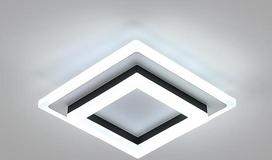 LED lubinis šviestuvas, šiuolaikinis lubinis šviestuvas, LED, 24 W, kvadratinis