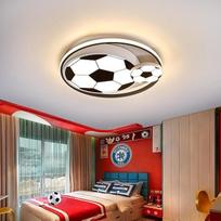 LED lubų šviestuvai vaikams Futbolo lubų šviestuvas Miegamojo šviestuvas 3000-6000 K Dimmable su nuotolinio valdymo pulteliu Naktinės šviesos funkcija 47 W Vaikų kambario šviestuvas Paauglių kambarys Berniukų ir mergaičių kambarys 40 cm