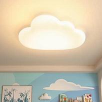 LED lubų šviestuvas Miegamasis Vaikų kambario šviestuvas Lubų šviestuvas vaikams Debesys Lubų šviestuvas Mediena Nuolatinis užtemdymas su nuotolinio valdymo pulteliu Duonos debesis 50 cm