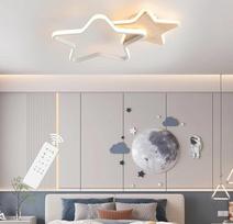 LED lubų šviestuvas, 26 W lubų šviestuvas vaikų kambariui, 40 cm vaikų kambario šviestuvas, reguliuojamas nuotolinio valdymo pulteliu, "Creative Star" LED lubų šviestuvas kūdikių kambariui, miegamajam, svetainei