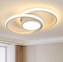 LED lubų šviestuvas, 42 W, 4700 lm, apvalus lubų šviestuvas, modernus, baltas akrilinis LED lubų apšvietimas miegamajam, svetainei, virtuvei, valgomajam, šilta balta šviesa, 3000 K, 40 cm