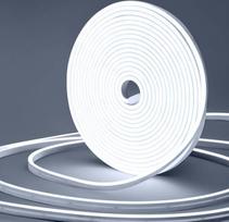 LED neoninė juosta, 10 m, reguliuojamo ryškumo, 24 V, 1200 LED, šaltai balta, 6500 K | Neoninė šviesos juosta su silikonine izoliacija, IP65, atspari vandeniui, lanksti, pjaustoma pagal pageidaujamą ilgį, LED juosta miegamajam ir sodo apšvietimui