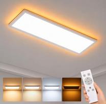 LED plokštelinis lubinis šviestuvas 59,5 x 20 cm, 24 W, 3200 lm, su reguliuojamu apšvietimo stiprumu, 3CCT 3000