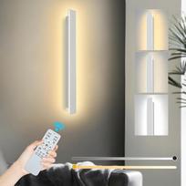 LED sieninis šviestuvas patalpoms, 60 cm, 22 W, reguliuojamo ryškumo su nuotolinio valdymo pultu