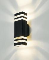 LED sieninis šviestuvas Sieninis lauko šviestuvas 4000 K GU10 lauko šviestuvas Sieninis IP65 aukštyn žemyn lauko šviestuvas Namas Sieninis lauko sieninis šviestuvas Lauko apšvietimas Lauko apšvietimas Patio Namas Juoda