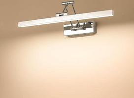 LED veidrodinė lempa Vonios kambarys 40 cm, veidrodiniai šviestuvai IP44, 12 W 960 LM, LED lempos, neutrali balta 4000 K, chromas