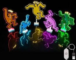 LED žibintų rinkinys, suderinamas su "Lego 31216 Keith Haring": (be modelio), jutiklinis reguliatoriaus jungiklis, dekoracijų apšvietimo rinkinys